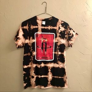 Custom Tie-Dye Houston Rockets T-Shirt